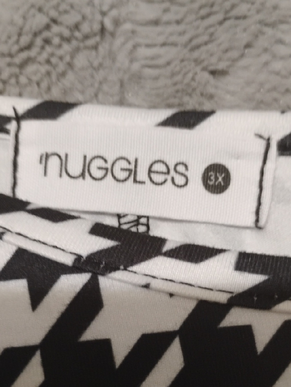Nuggles Black & White Houndstooth Layering Dress - Picture 2 of 3